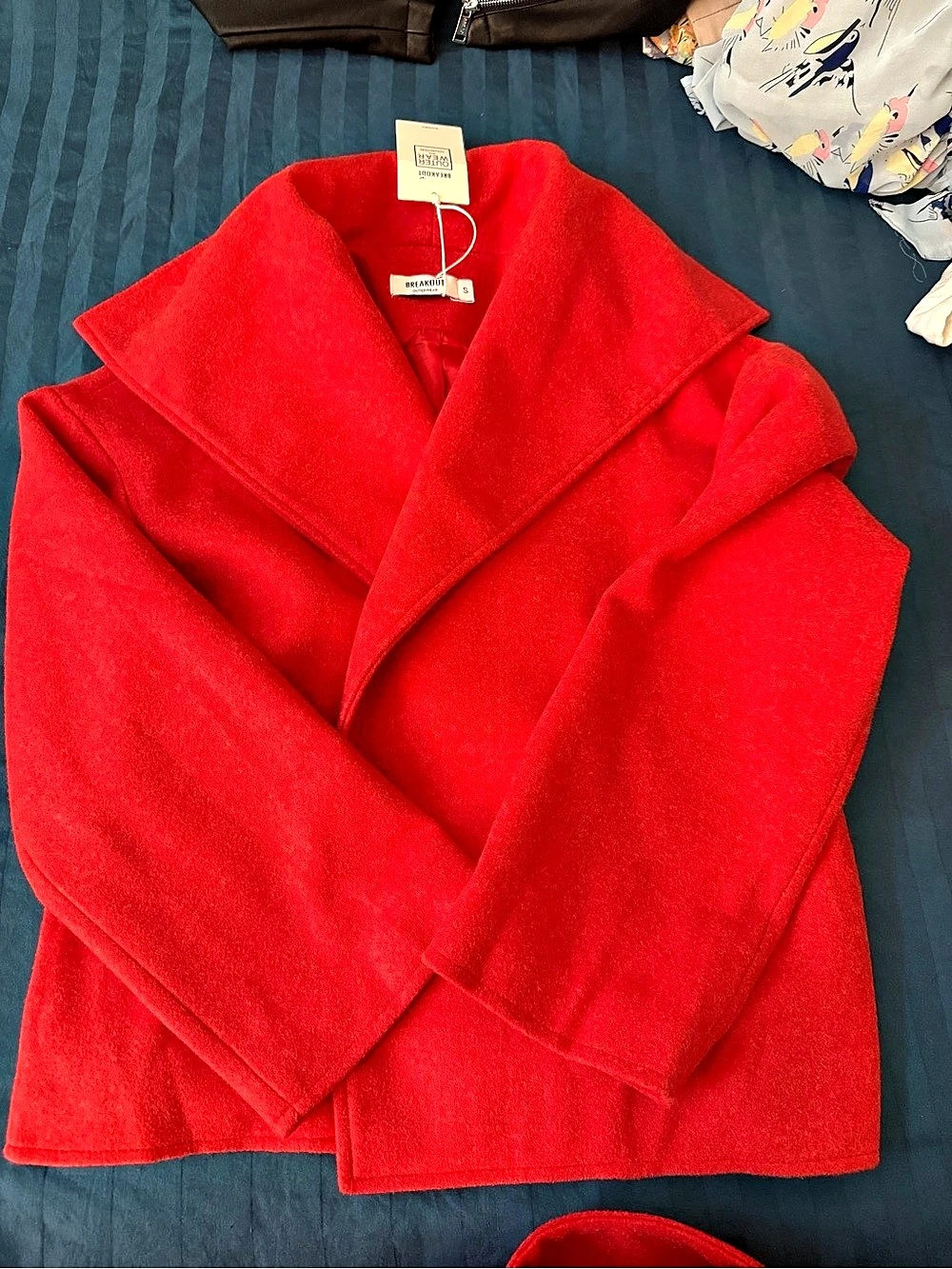Breakout Red Wrap Coat Like New